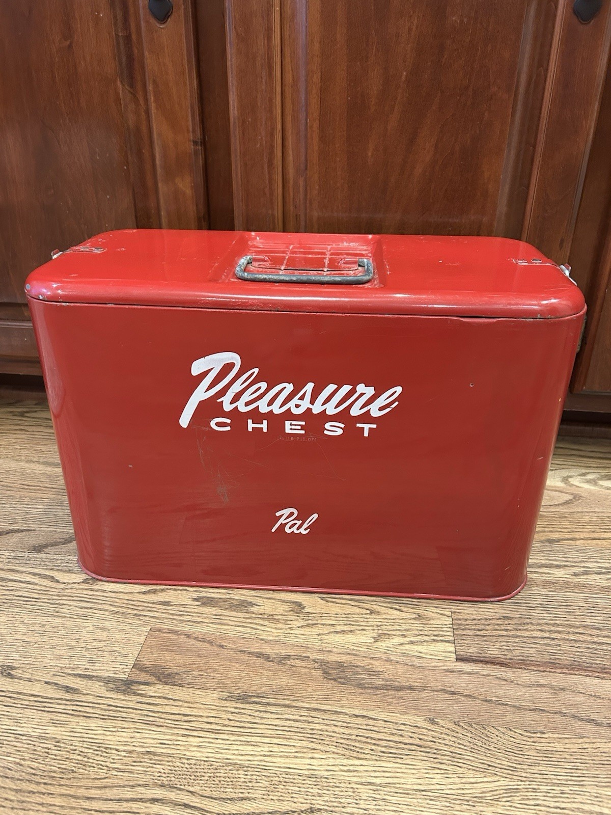 Vintage Antique 1950s Pleasure Chest PAL Smaller Cooler Vintage Antique 1950s Pleasure Chest PAL Smaller Cooler