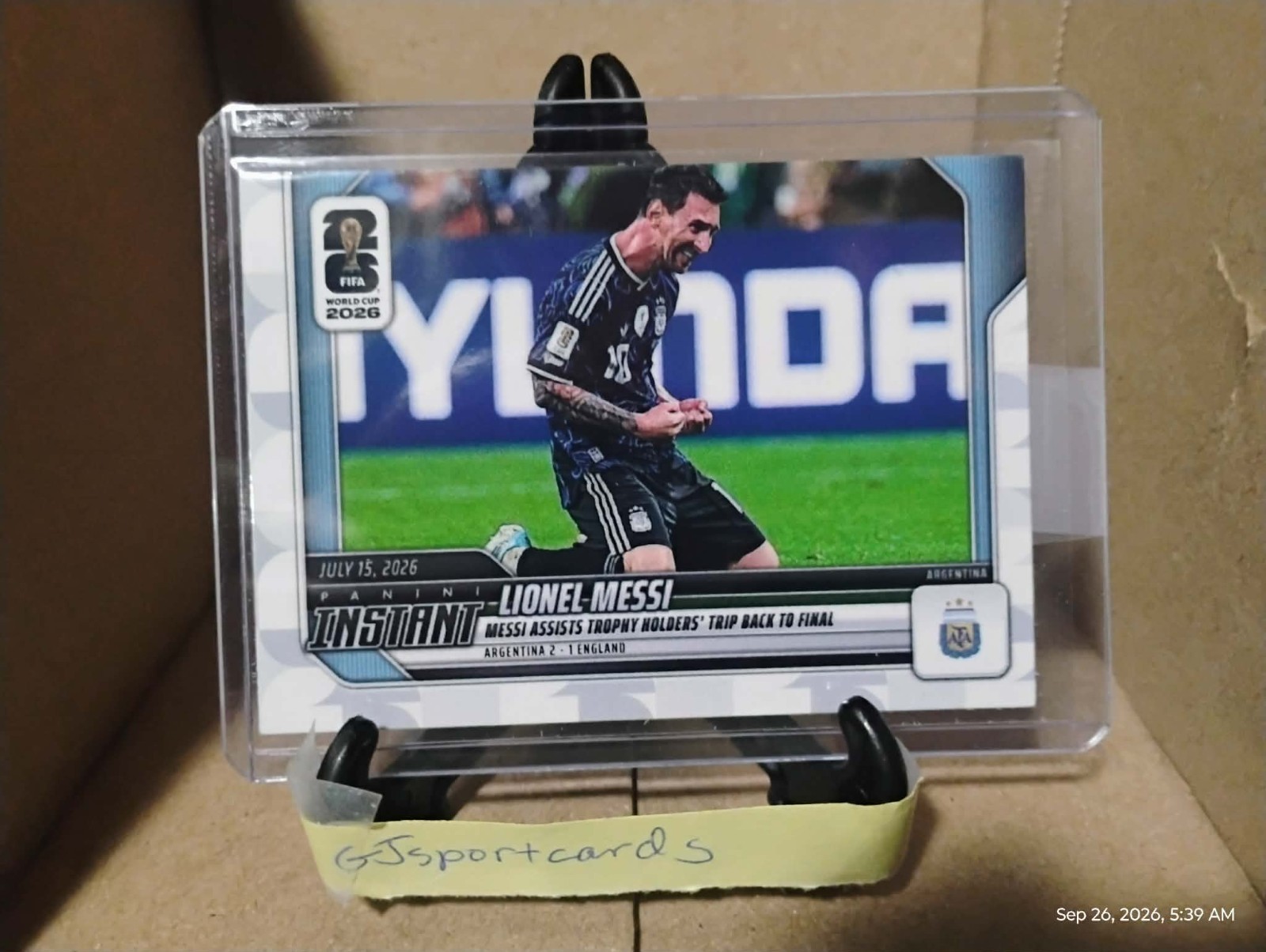 2026 Panini Instant FIFA World Cup #235 Lionel Messi Argentina PR:15199 In-Hand