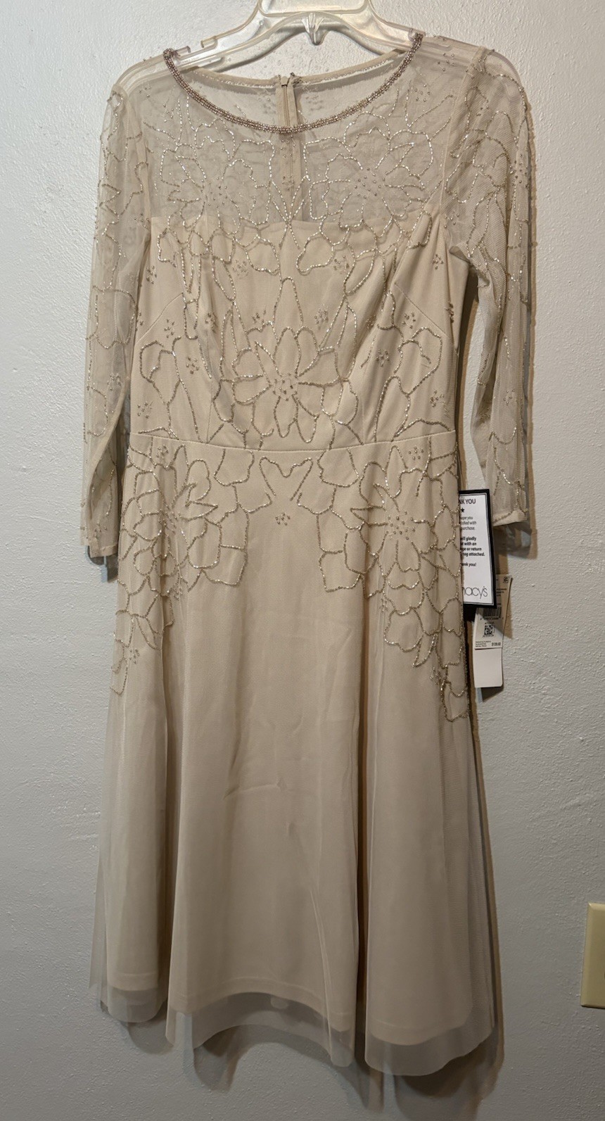Adrianna Papell Papell Studio Beaded Cocktail Dress 8 New With Tag Adrianna Papell Papell Studio Beaded Cocktail Dress 8 New With Tag