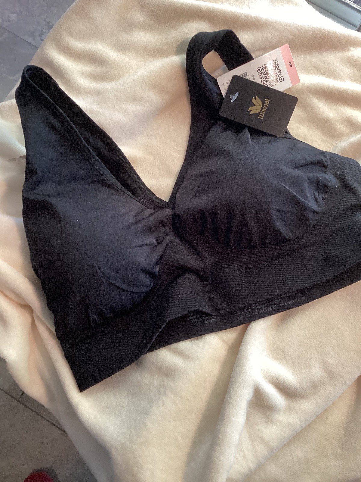 Wacoal b-smooth Wire Free Bralette black Sz 40  with Tags