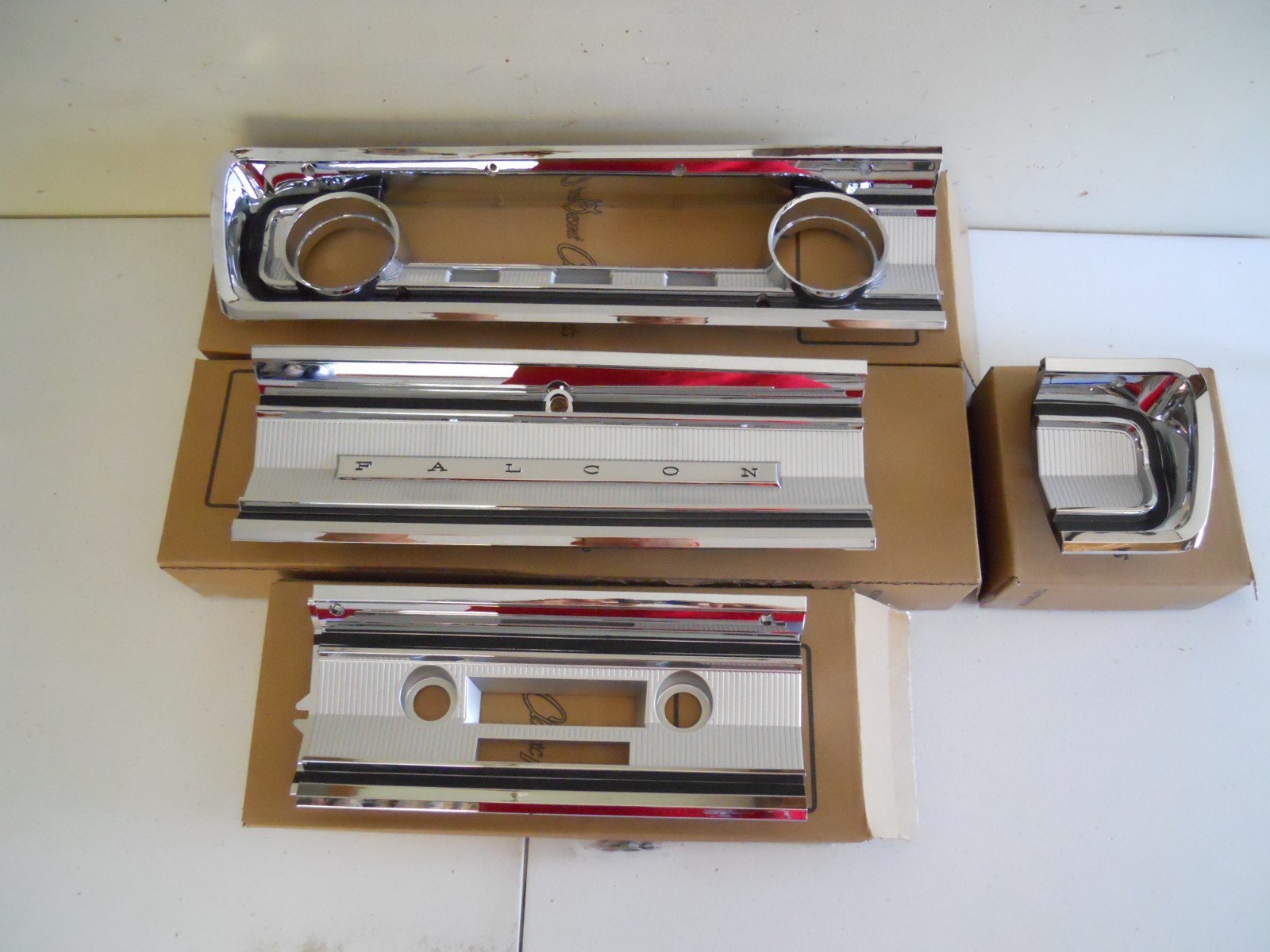 New 1965  Ford Falcon Sprint Futura Deluxe Ranchero Dash Plastic Trim Set