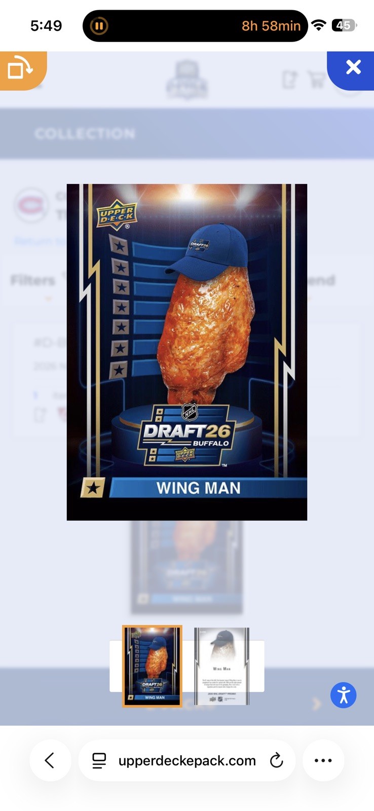 EPACK #D-BW Wing Man 2026 NHL Draft Promo (Limited Edition) EPACK #D-BW Wing Man 2026 NHL Draft Promo (Limited Edition)