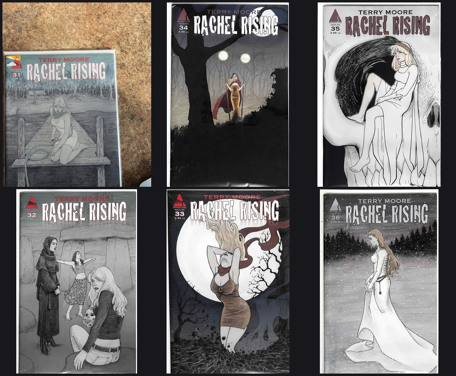 Rachel Rising #31-36 Comic Book Lot 6 Issues Abstract Studio 2015