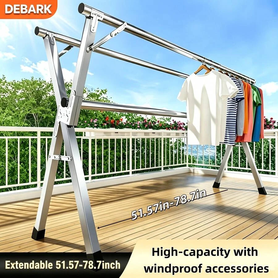 NEW Foldable Clothes Drying Rack, Suitable For Indoor And Outdoor Use, Foldable NEW Foldable Clothes Drying Rack, Suitable For Indoor And Outdoor Use, Foldable