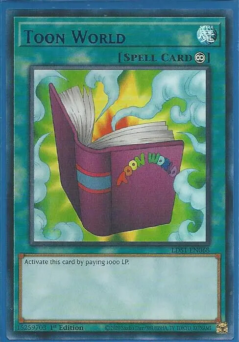 Yugioh - Toon World - Ultra Rare Holographic - 1st Edition Card