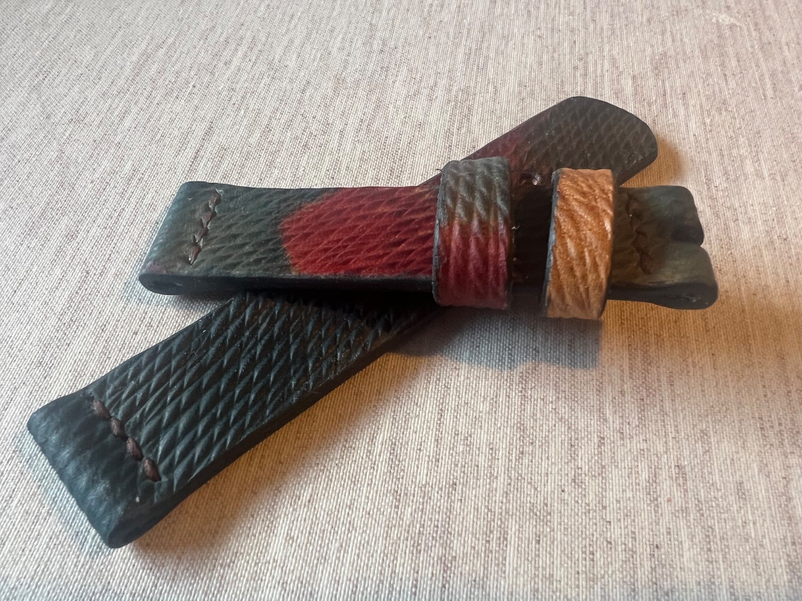 Handmade 22mm Full Grain Horse Leather Hand Dyed Watch Strap Metta Catharina Handmade 22mm Full Grain Horse Leather Hand Dyed Watch Strap Metta Catharina