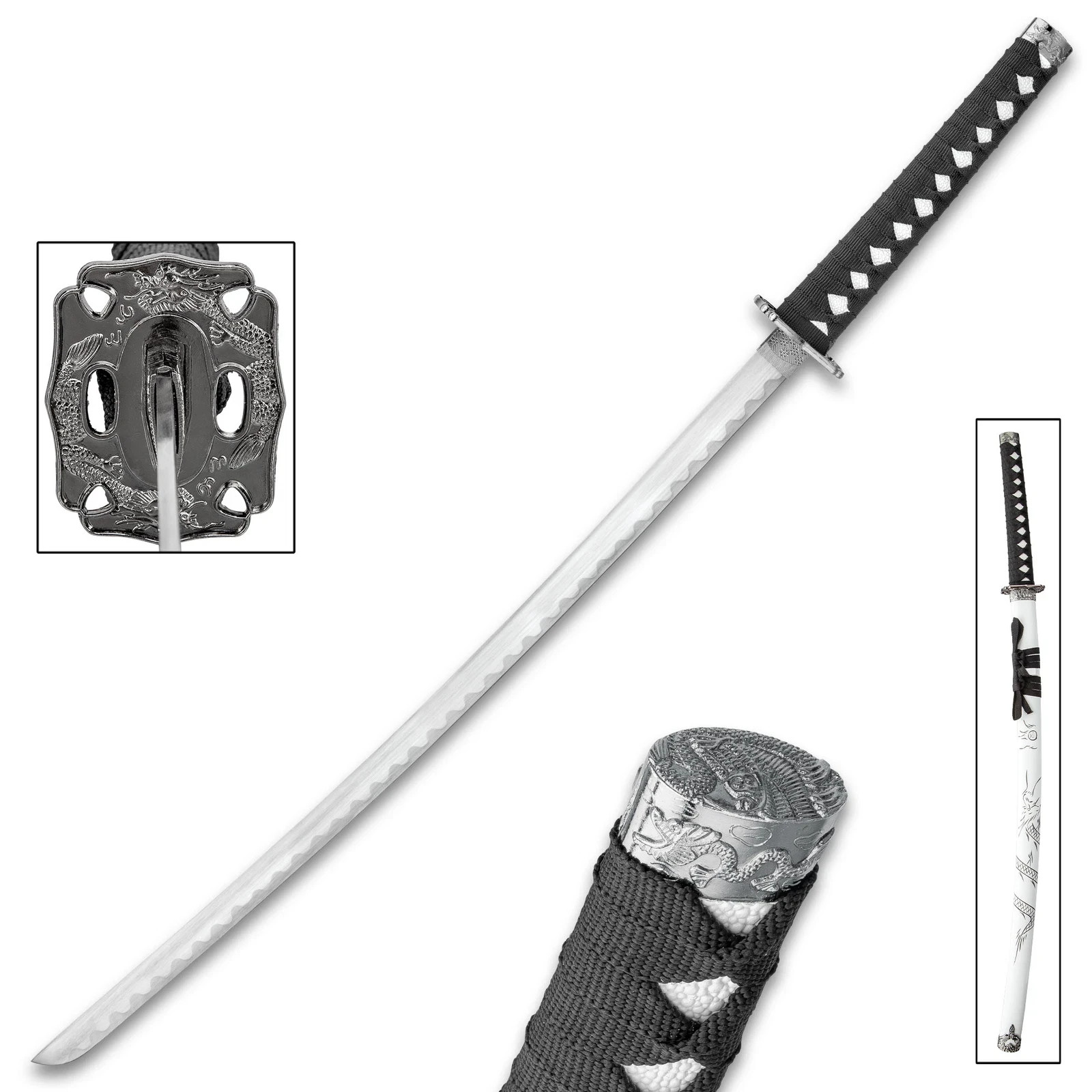 K Exclusive Cloud Dragon Katana - Stainless Steel Blade, Scabbard with Dragon K Exclusive Cloud Dragon Katana - Stainless Steel Blade, Scabbard with Dragon