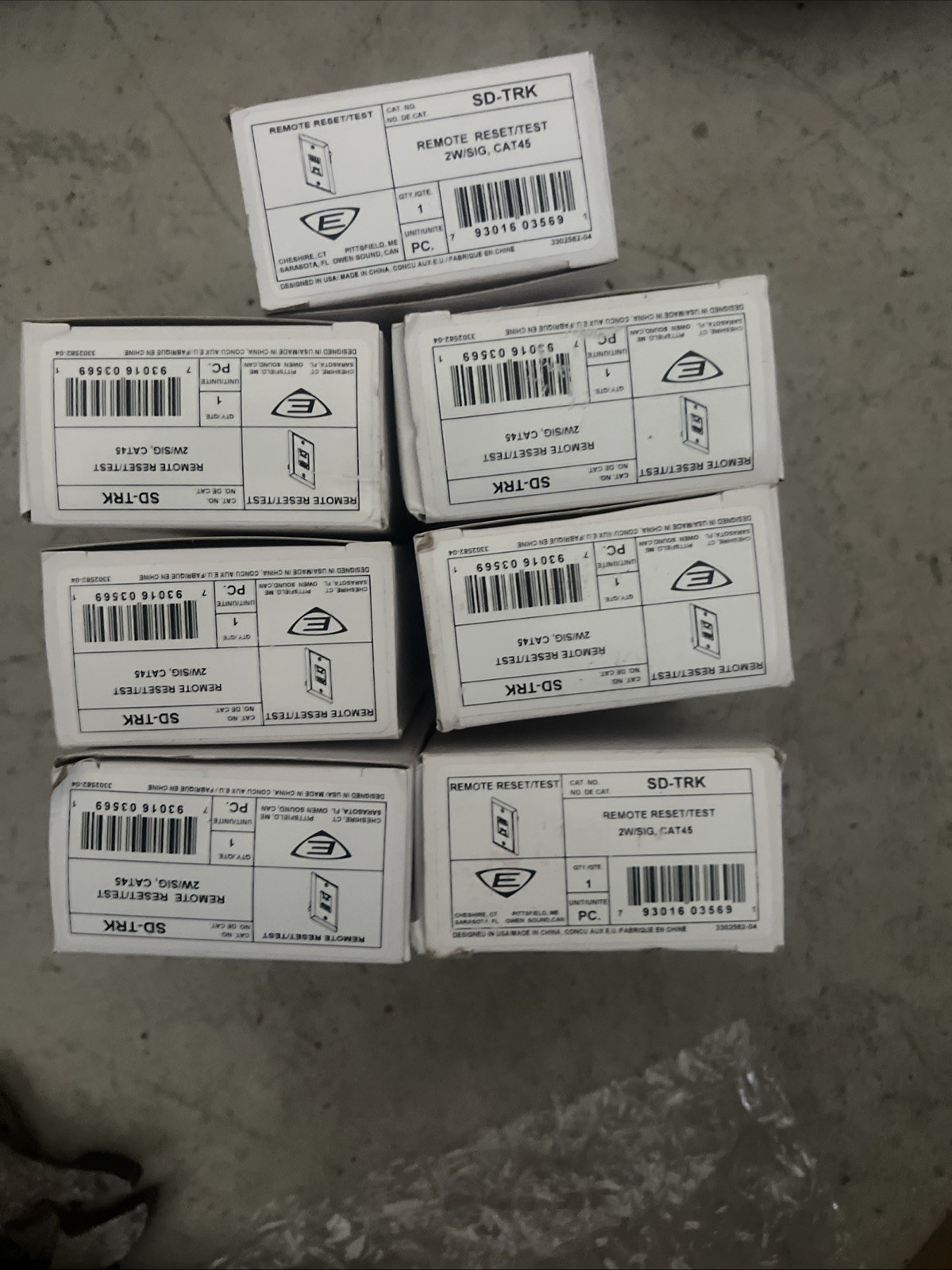 Lot Of 7 Edwards SD-TRK Lot of 2 Signaling Remote Reset Test Station New