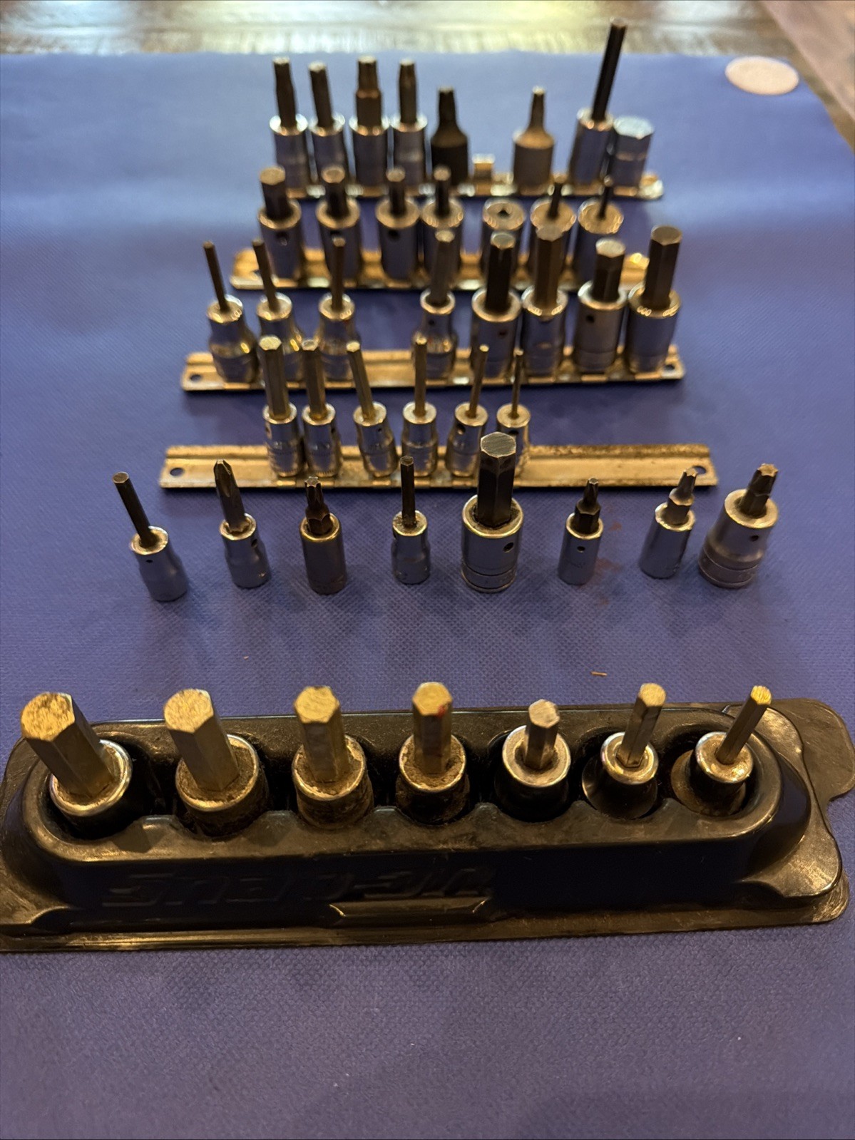 BIG LOT SNAP ON SOCKETS AND ALLEN Sockets & Star See Pics For Sizes