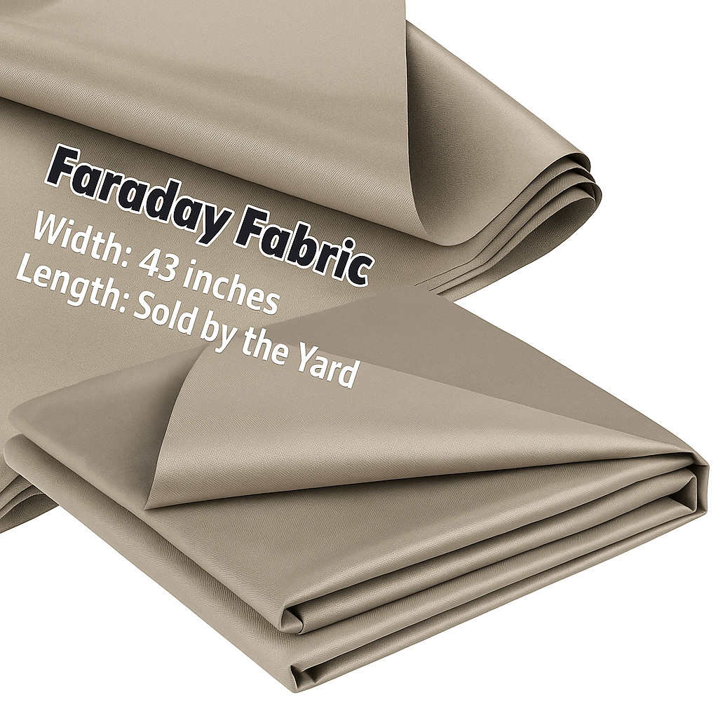 Faraday Fabric by Yard Military Grade EMP Proof WiFi GPS RFID Blocking 43\