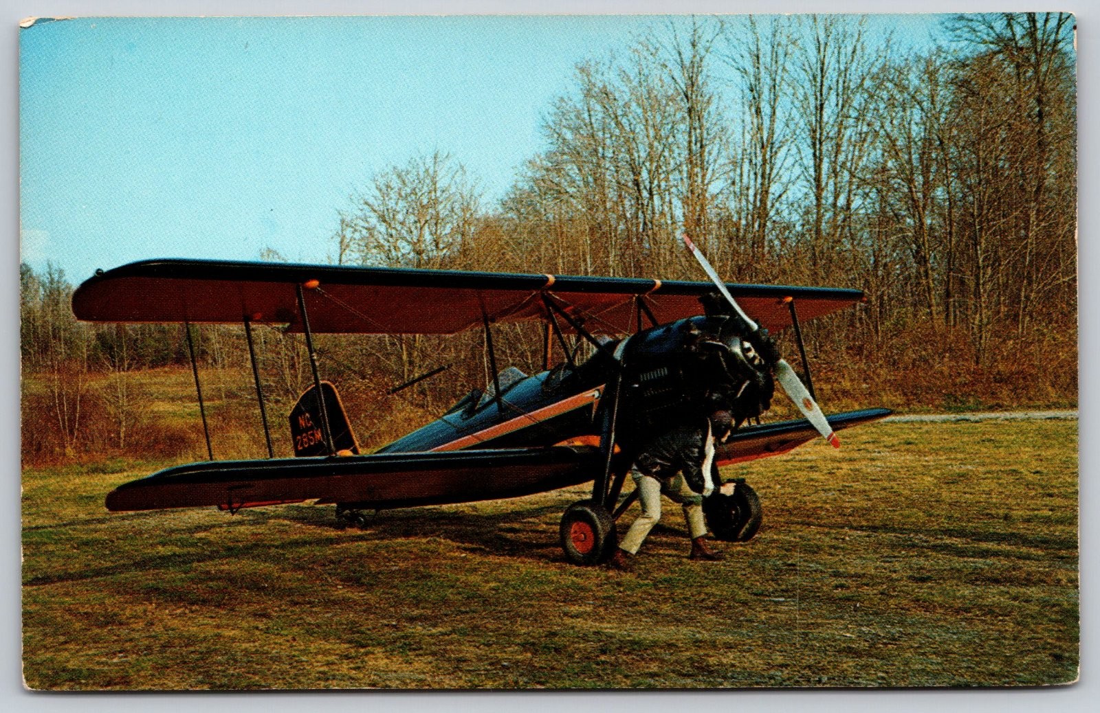 Old Rhinebeck Aerodrome Biplane Rhinebeck New York Bill Herman Postcard PC416 Old Rhinebeck Aerodrome Biplane Rhinebeck New York Bill Herman Postcard PC416