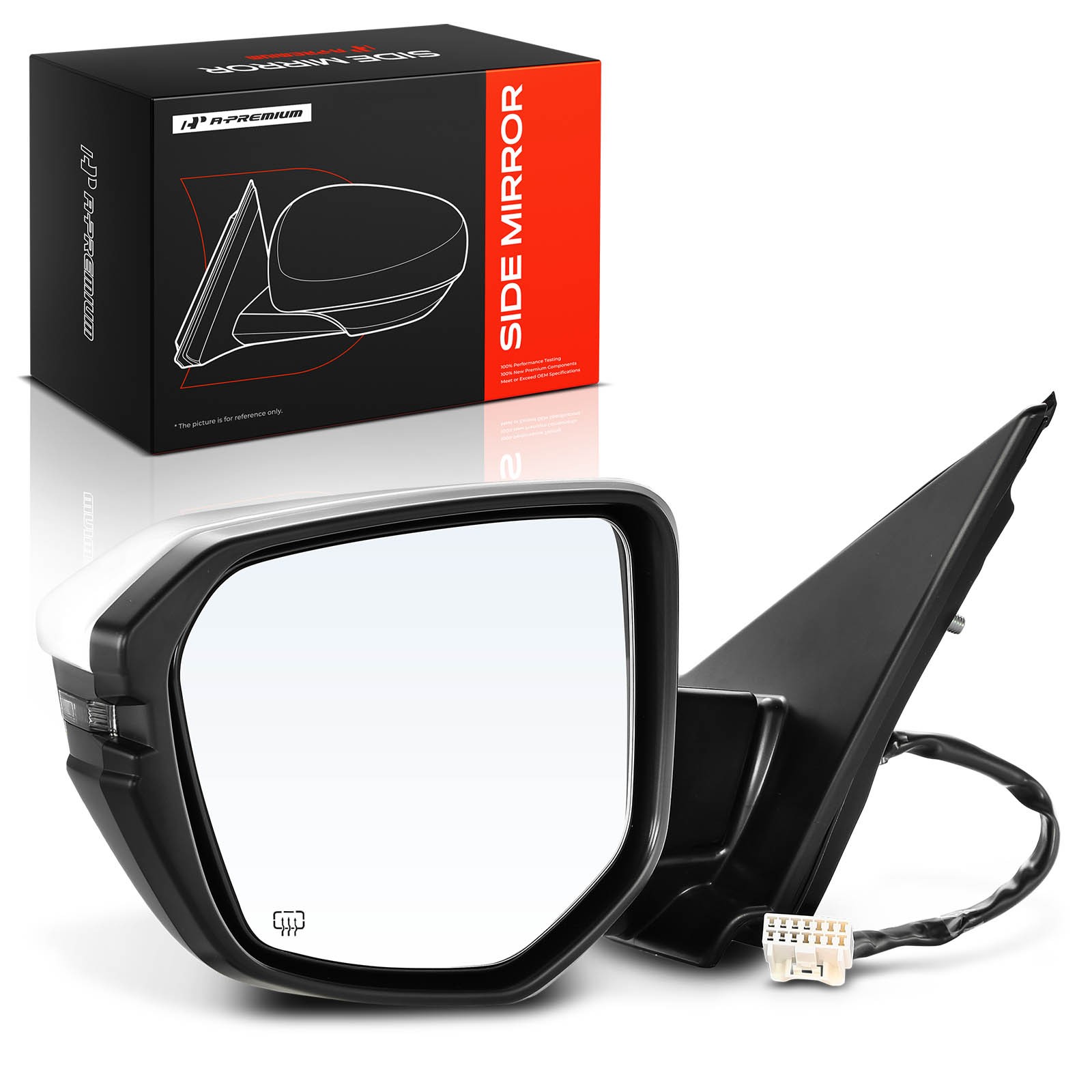 A-Premium Driver Power mirror with Manual Folding Heated for Honda Civic 16-21
