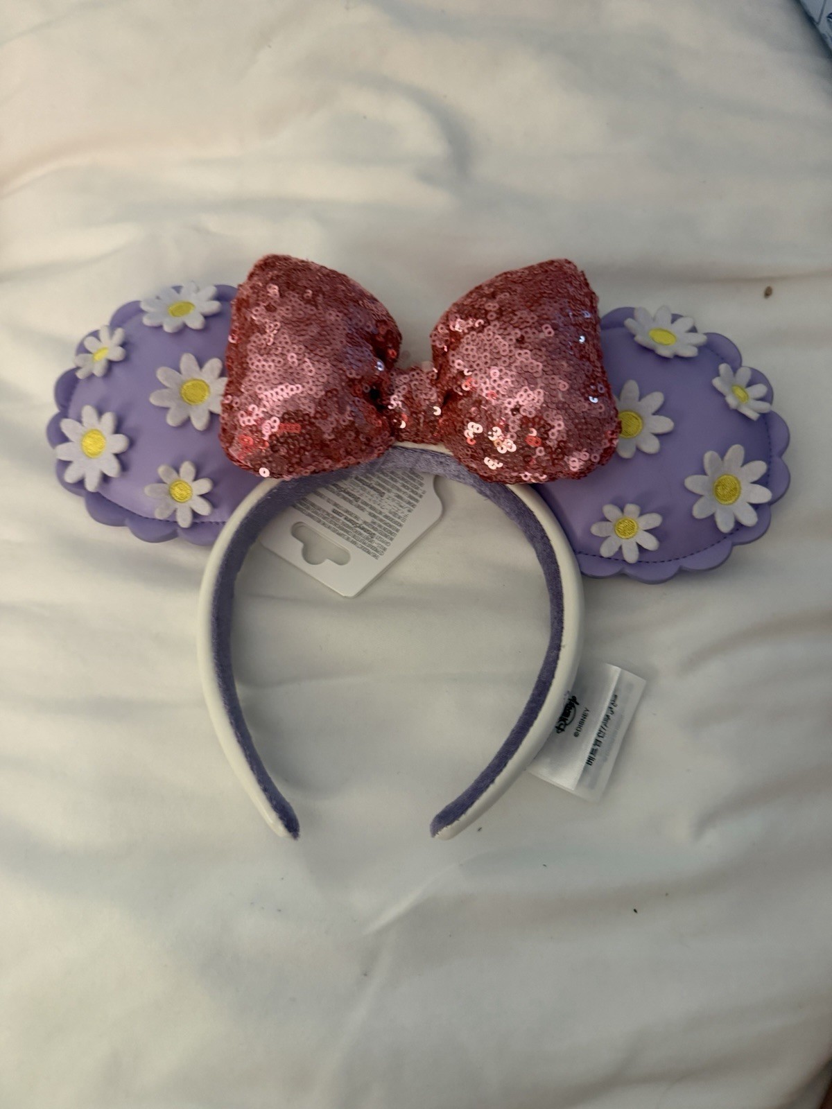 Disney Parks Daisy Duck Flowers Bow Minnie Mouse Ear Headband Ears 2026 New