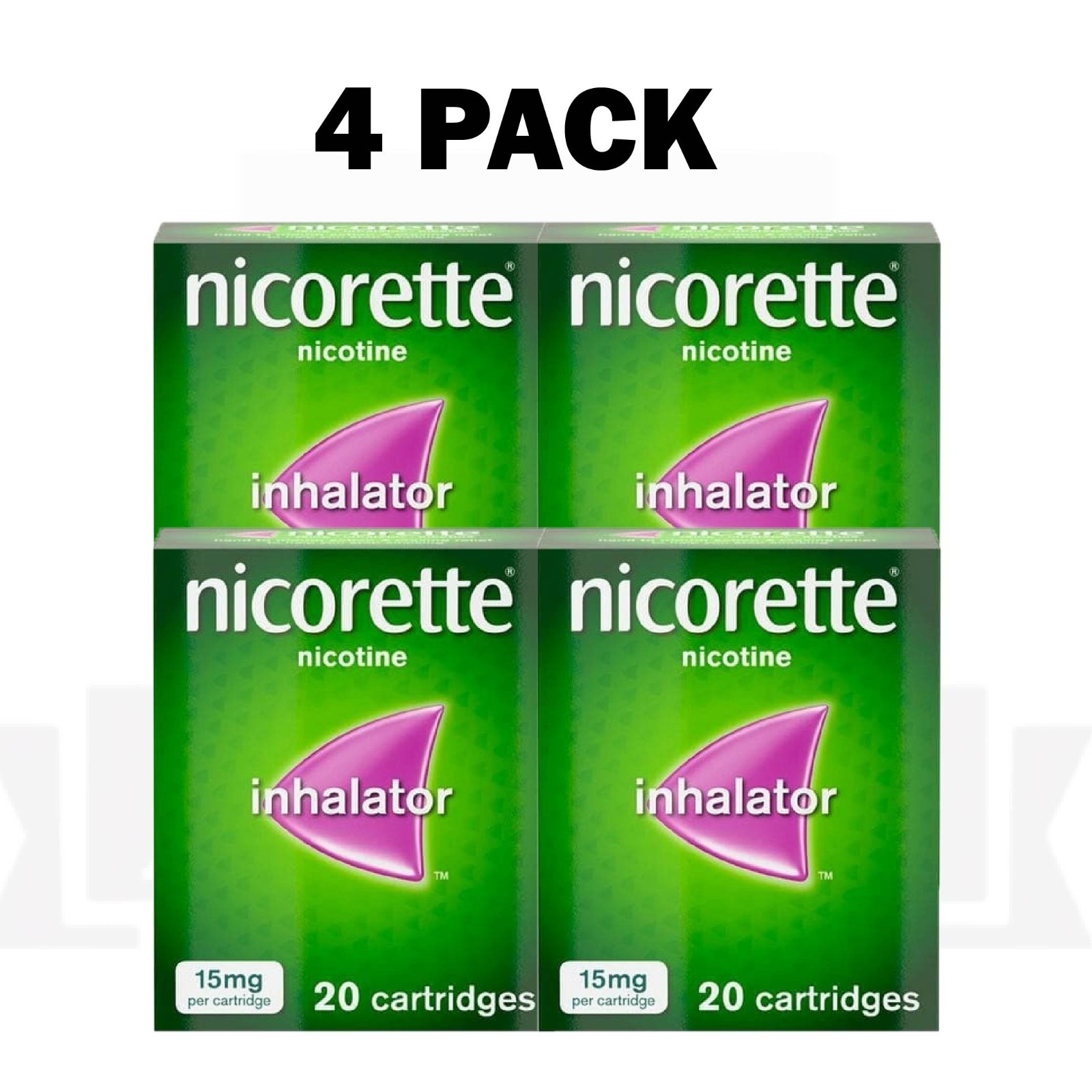 4 PACK OF - Inhalat0r 15MG - 20CT 4 PACK OF - Inhalat0r 15MG - 20CT