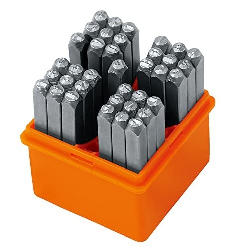Durable 37-Piece Letter & Number Stamp Set - Perfect for Jewelry Personalization