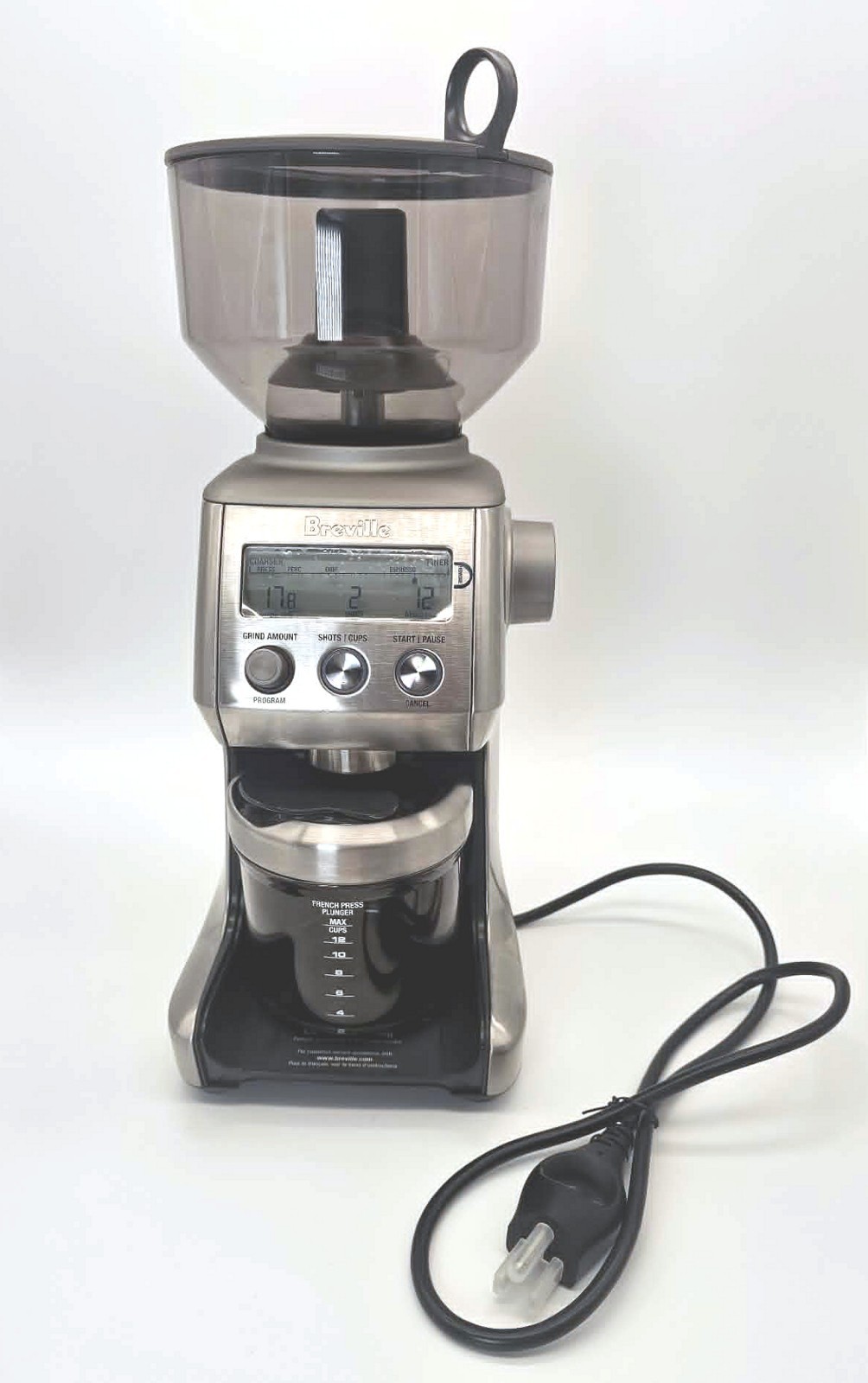 Breville BCG820BSSXL Smart Grinder Pro Burr Coffee Grinder Breville BCG820BSSXL Smart Grinder Pro Burr Coffee Grinder
