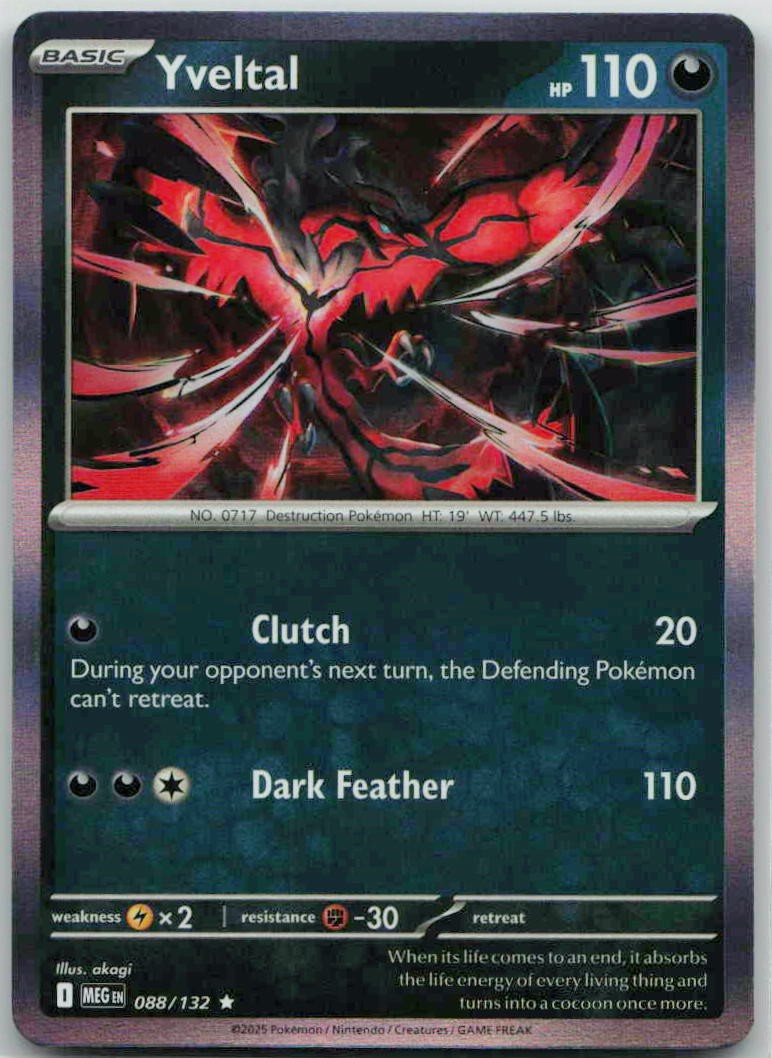 Yveltal 088/132 NM 