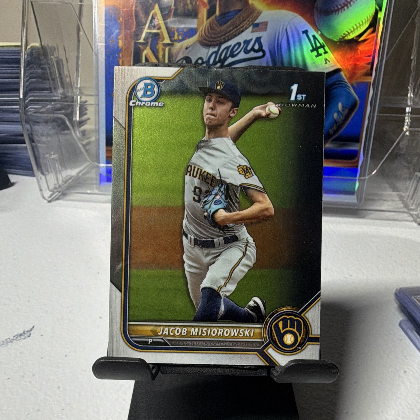 Jacob Misiorowski 2022 Bowman Draft Chrome 1 Bowman Rookie #BDC-132 Brewers Jacob Misiorowski 2022 Bowman Draft Chrome 1 Bowman Rookie #BDC-132 Brewers