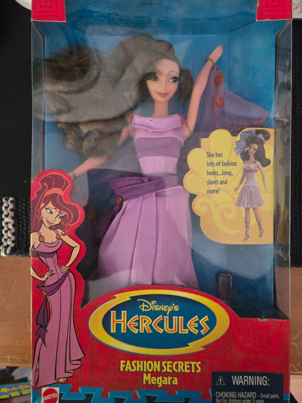 Mattel Disney's Hercules Fashion Secrets Megara Doll 1996 Vintage Sealed New