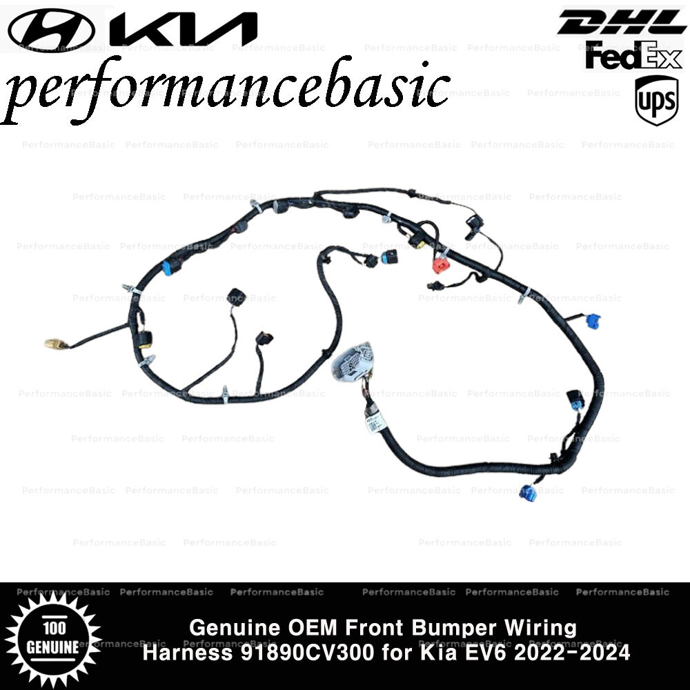 Genuine OEM Front Bumper Wiring Harness 91890CV300 for Kia EV6 2022-2024