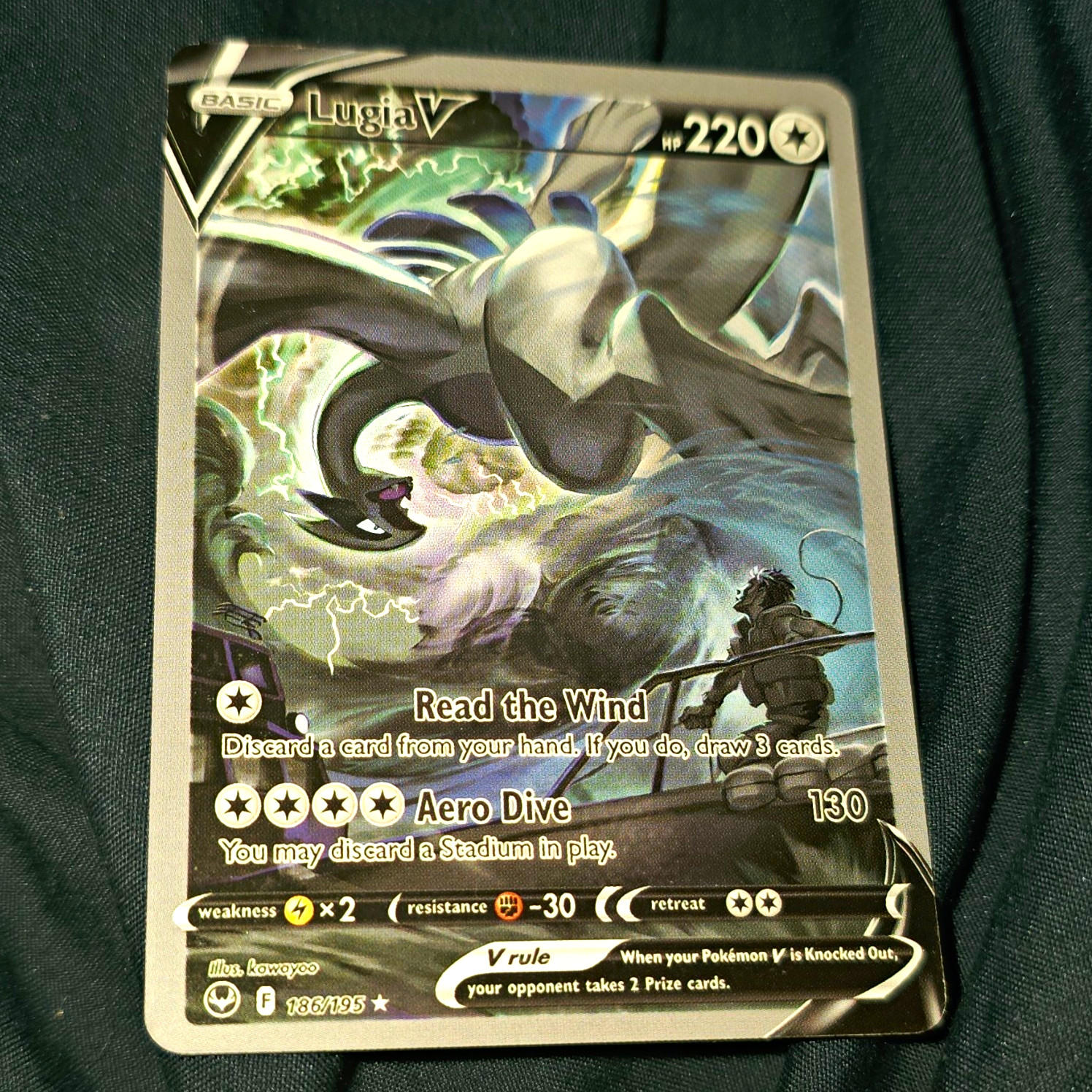 The Pokémon Company Lugia V Alt Full Art Ultra Rare Holo 186/195 Silver Tempest