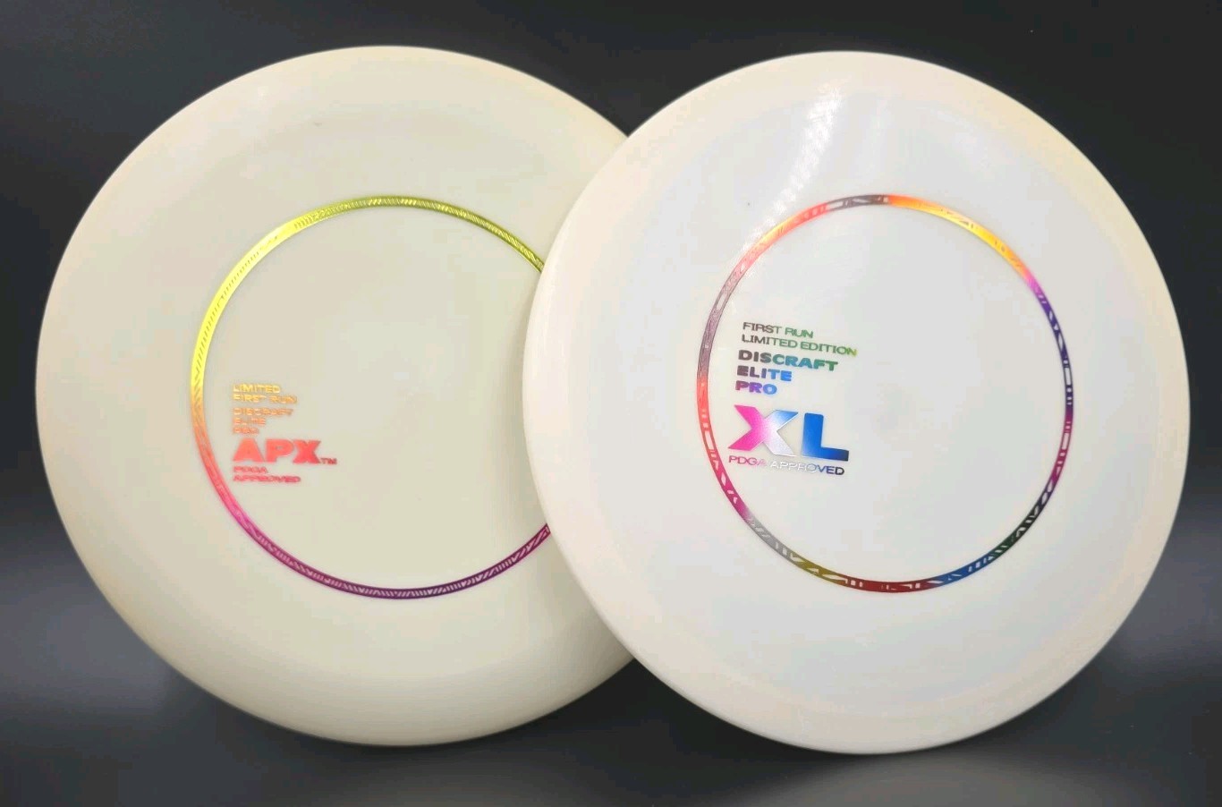 RARE Discraft First Run Elite Pro APX XL 2-Disc Set 1998-99 Rainbow Foil NEW