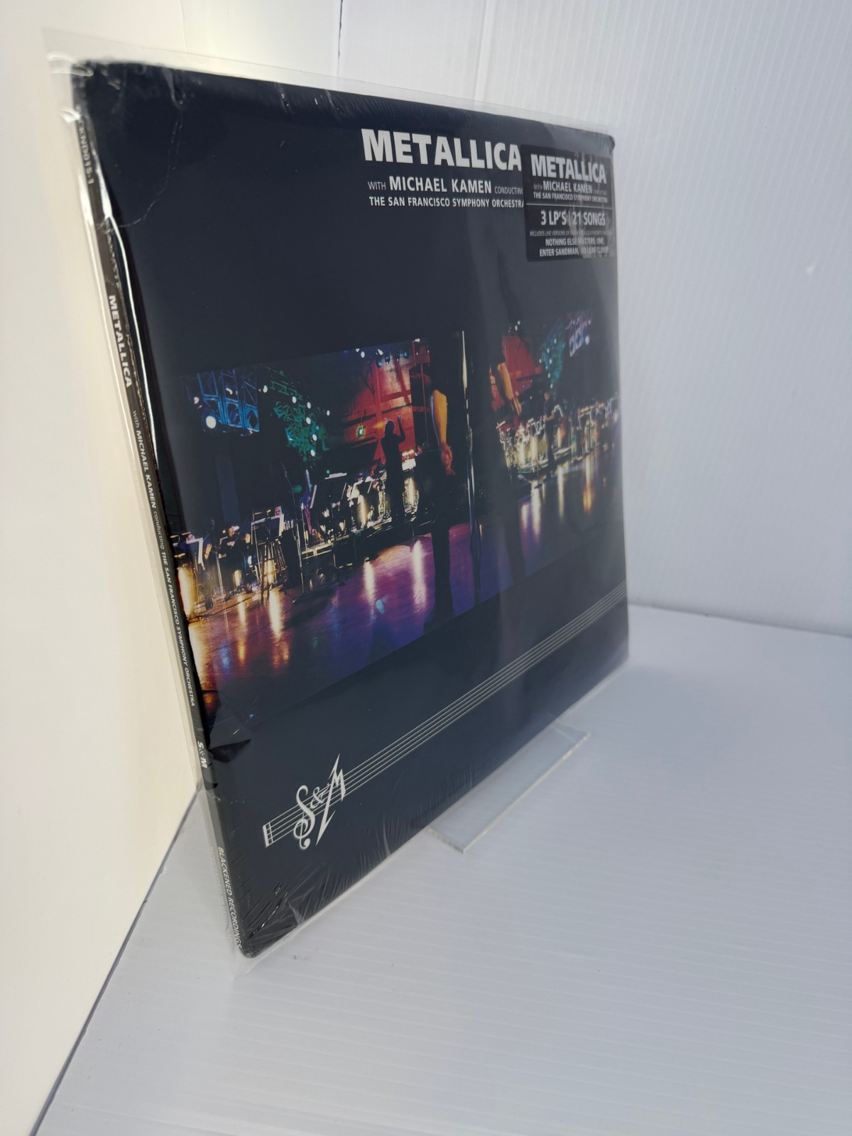 Metallica S&M 3 LP Vinyl 2014 Reissue Blackened Michael Kamen Shelf Wear PICS