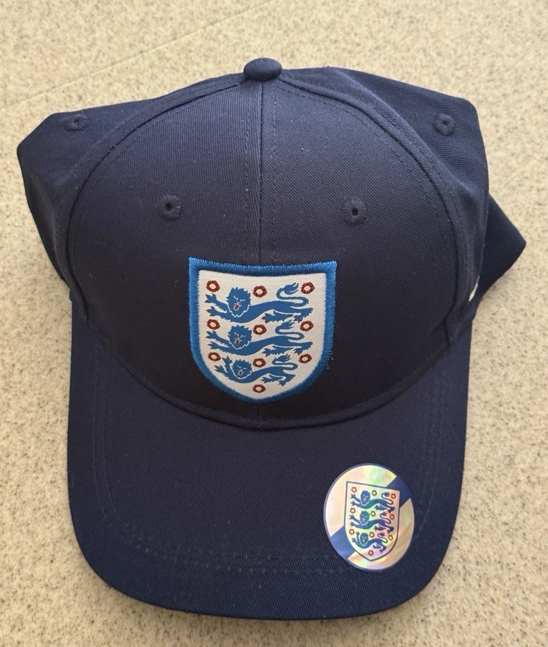 England FA Three Lions Navy Cap Hat Soccer Football Official NWT