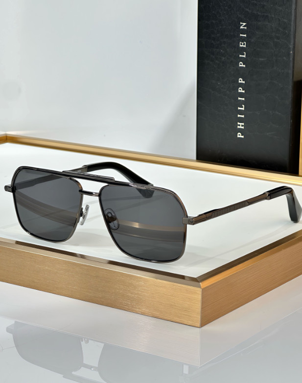 Philipp Plein SPP85M Aviator Sunglasses Size 58□14-145