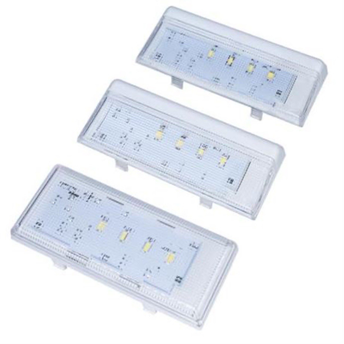 2Pcs W10515057 & 1Pcs W10515058 LED Light for Whirlpool Refrigerator Led Light