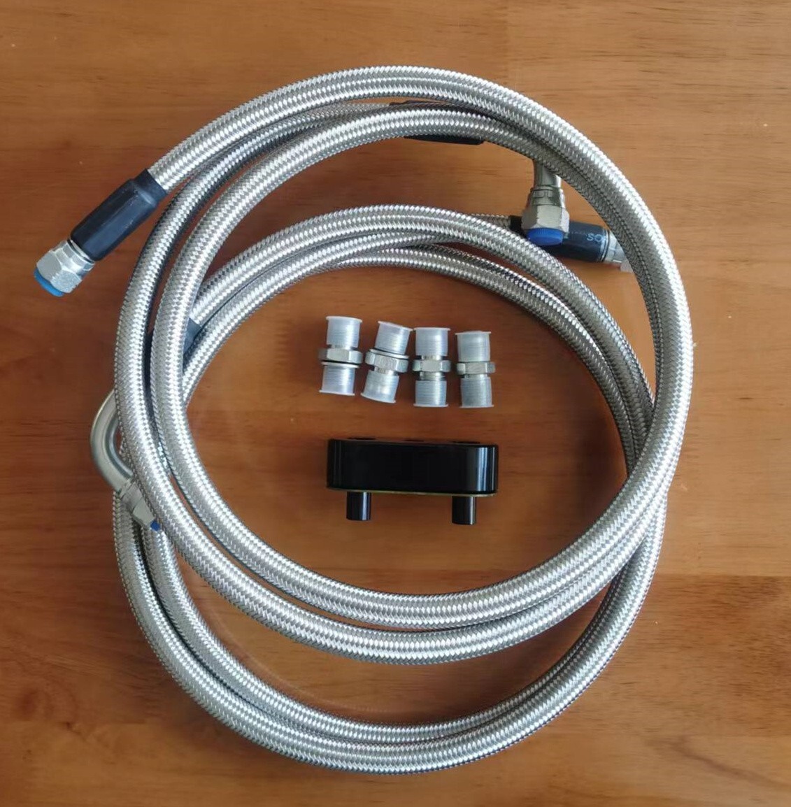 Stainless Steel braided Automatic Transmission Cooler Line Kit -6AN 6L80E 4L90E Stainless Steel braided Automatic Transmission Cooler Line Kit -6AN 6L80E 4L90E