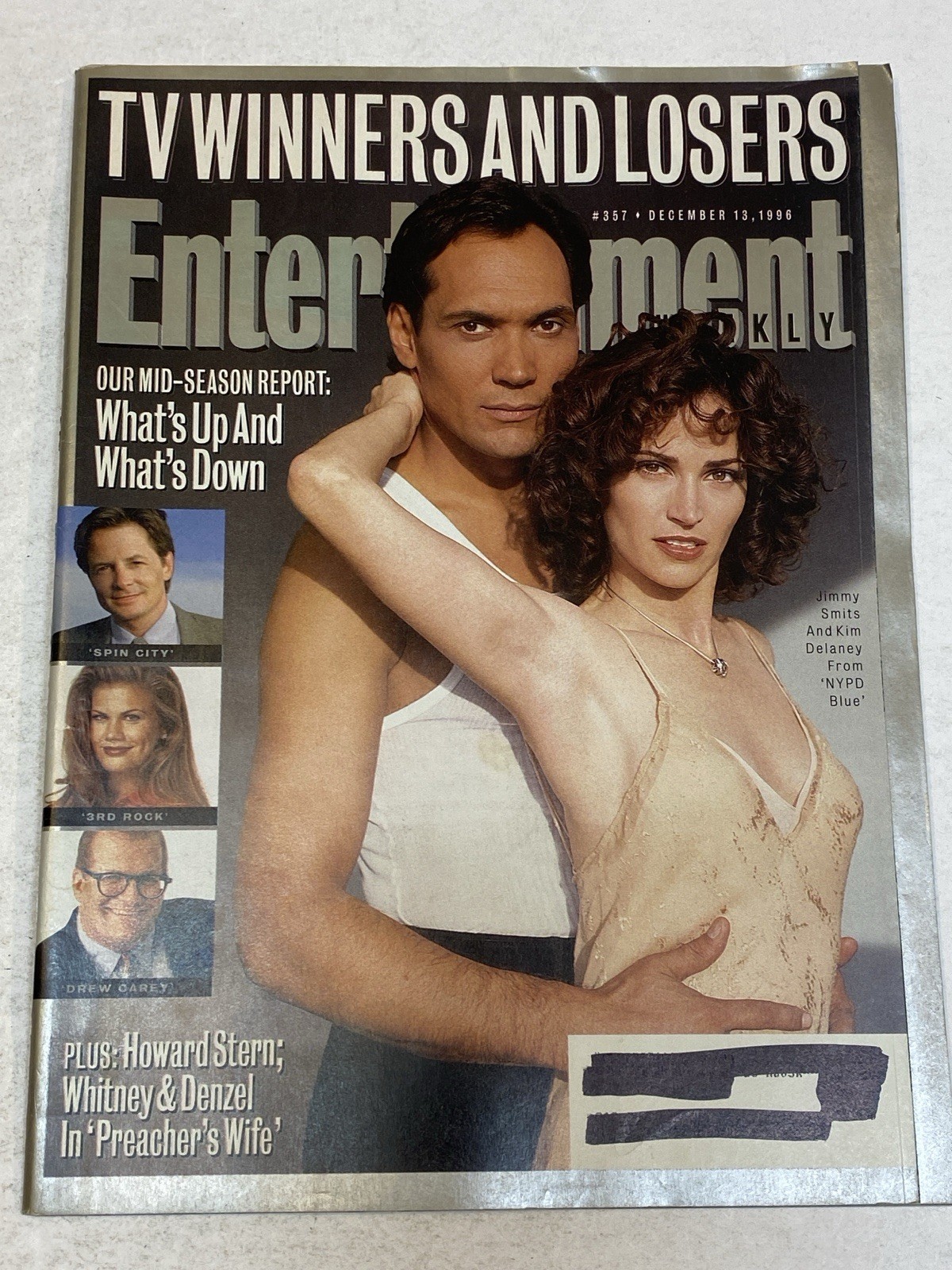 Entertainment Weekly Magazine Dec 13 1996 Jimmy Smits Kim Delaney Michael J. Fox