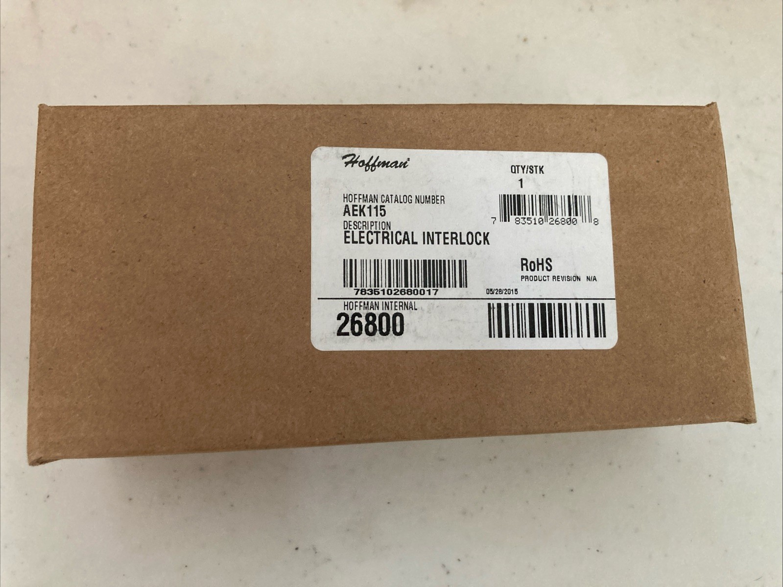 Hoffman Electrical Interlock AEK115 26800 NIB