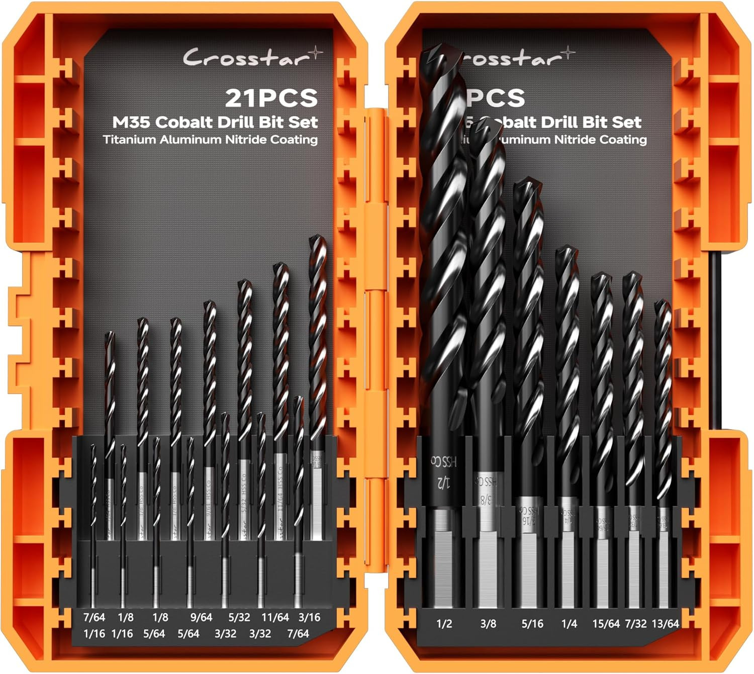 M35 Cobalt Drill Bit Set for Hardened Metal & Stainless Steel M35 Cobalt Drill Bit Set for Hardened Metal & Stainless Steel