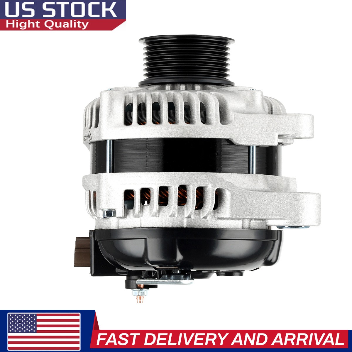 Genuine Alternator Fit 2008-2012 Honda Accord 2.4L 130Amp 31100-R40-A01 / 11390
