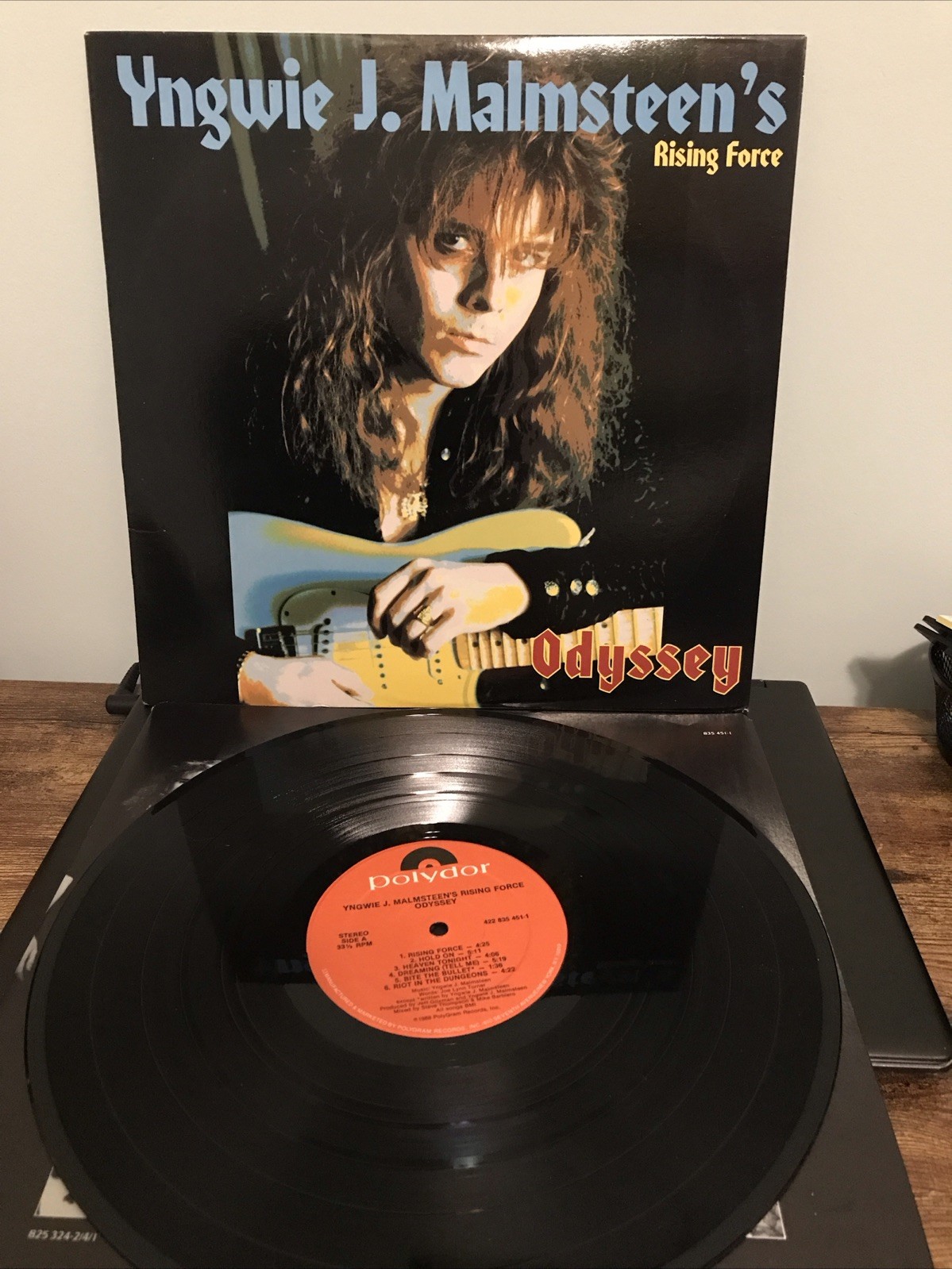 Yngwie J. Malmsteen's Rising Force Odyssey LP Vinyl Record 12 Yngwie J. Malmsteen's Rising Force Odyssey LP Vinyl Record 12