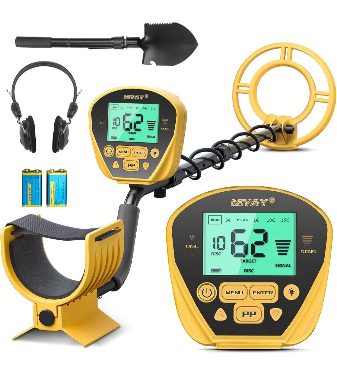 Metal Detector for Adults Professional Gold&Silver Detector LCD Display 10\