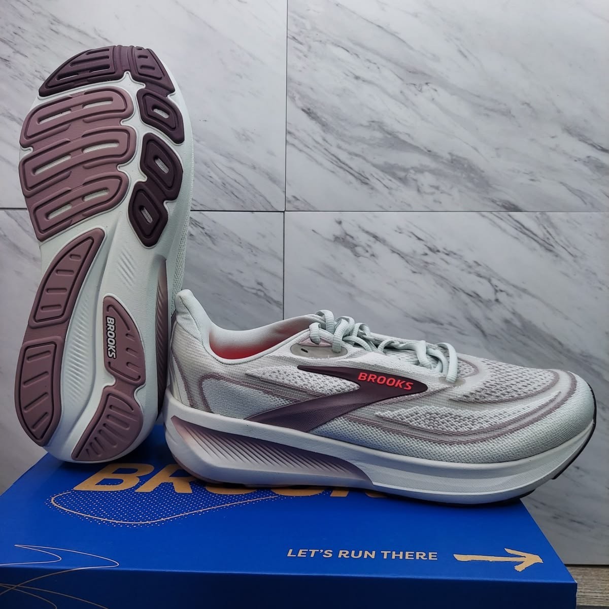 [SALE] Women's Brooks Revel 9 Road Running Shoes - Grey/Rose/Raisin - AUTH, TAG
