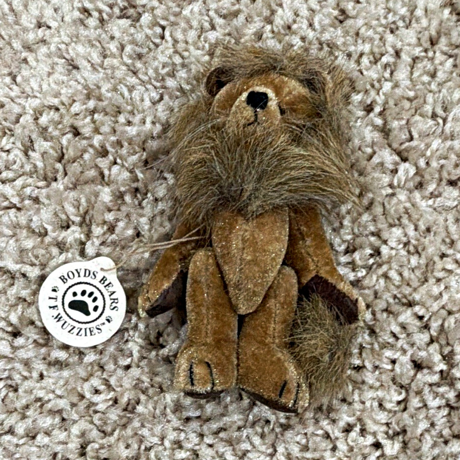 Boyds Bears The Wuzzies T.F. Wuzzies Mini Plush/Faux Fur Bear Brown Tan Tag Boyds Bears The Wuzzies T.F. Wuzzies Mini Plush/Faux Fur Bear Brown Tan Tag