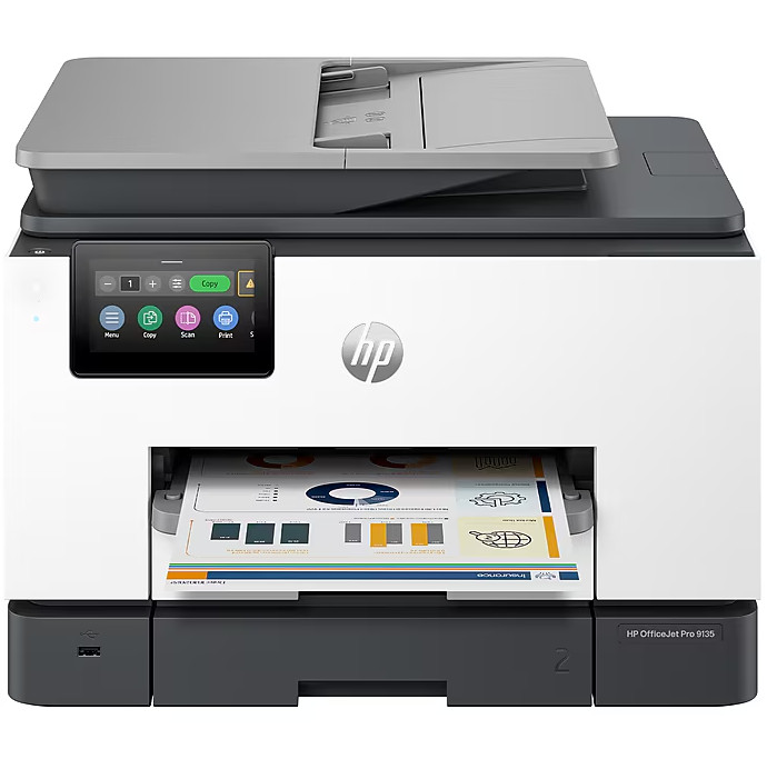 HP OfficeJet Pro 9135 Wireless Color All-In-One Inkjet Printer, Best for Home Of