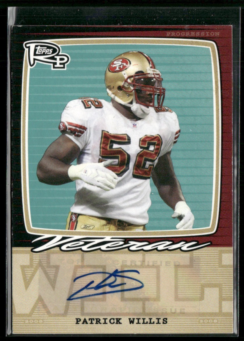 Patrick Willis 2008 Topps Rookie Progression Auto #PSS-PW San Francisco 49ers Patrick Willis 2008 Topps Rookie Progression Auto #PSS-PW San Francisco 49ers