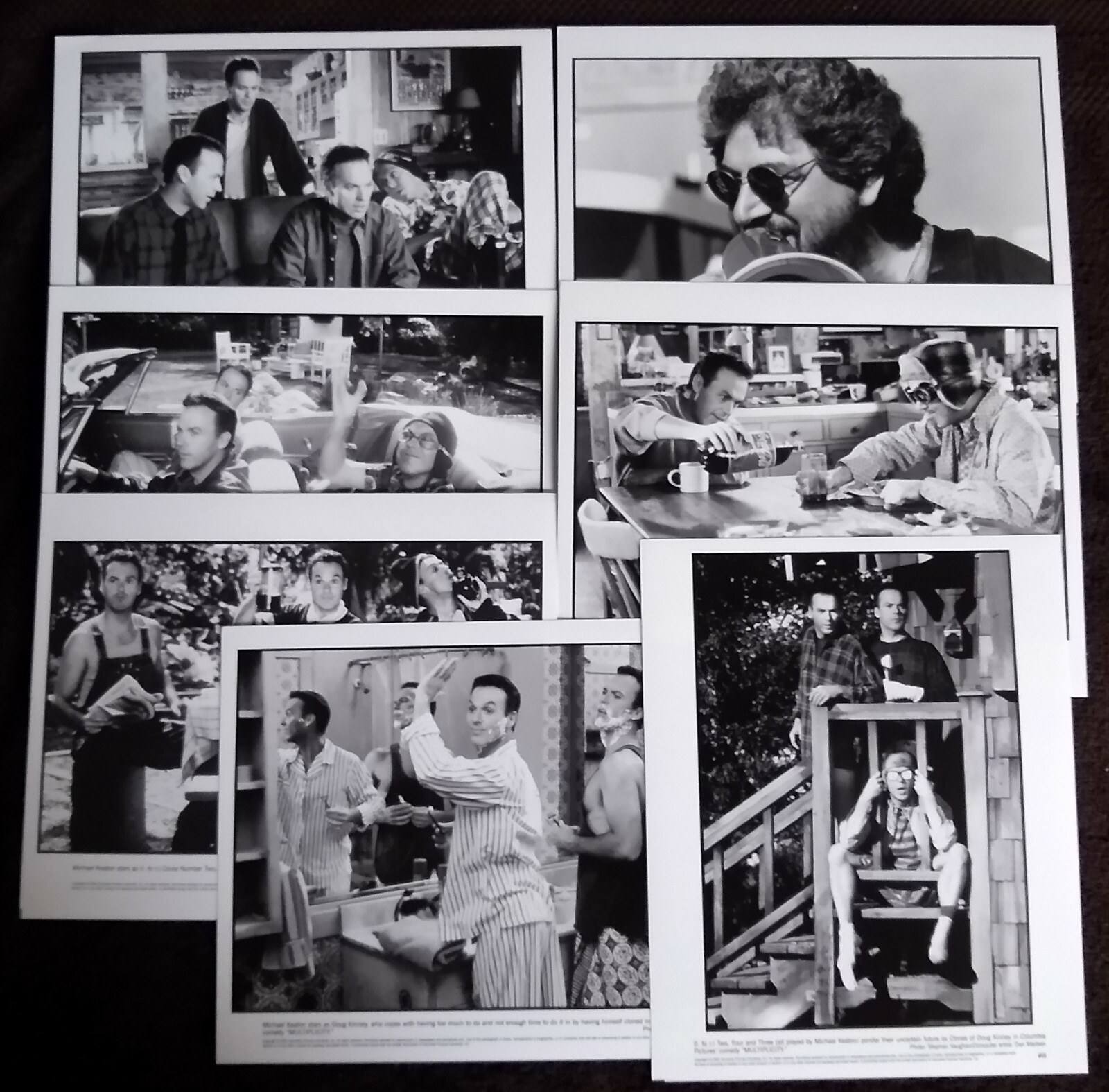 Multiplicity 1996 Set of 7 Authentic BW 8x10 Glossy Photos Michael Keaton