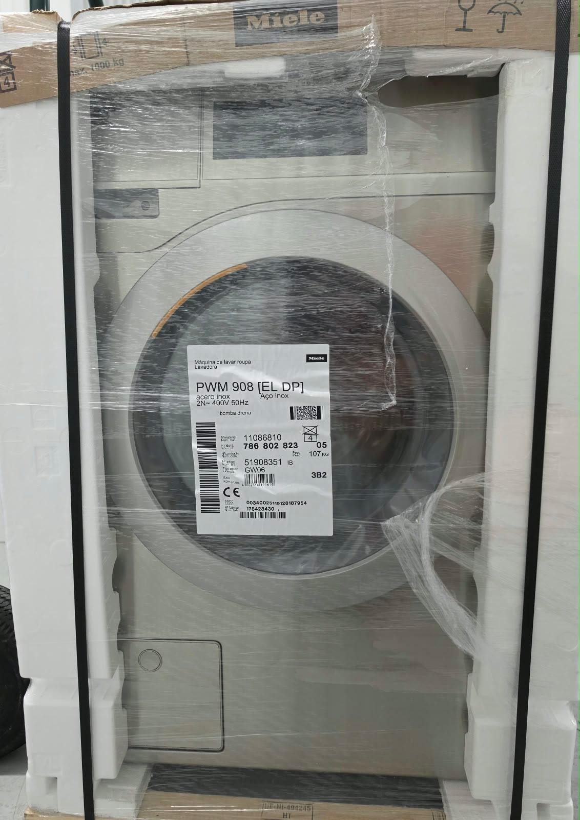 Miele PWM 908 EL DP Professional Commercial Washer Stainless 400V 8kg NEW