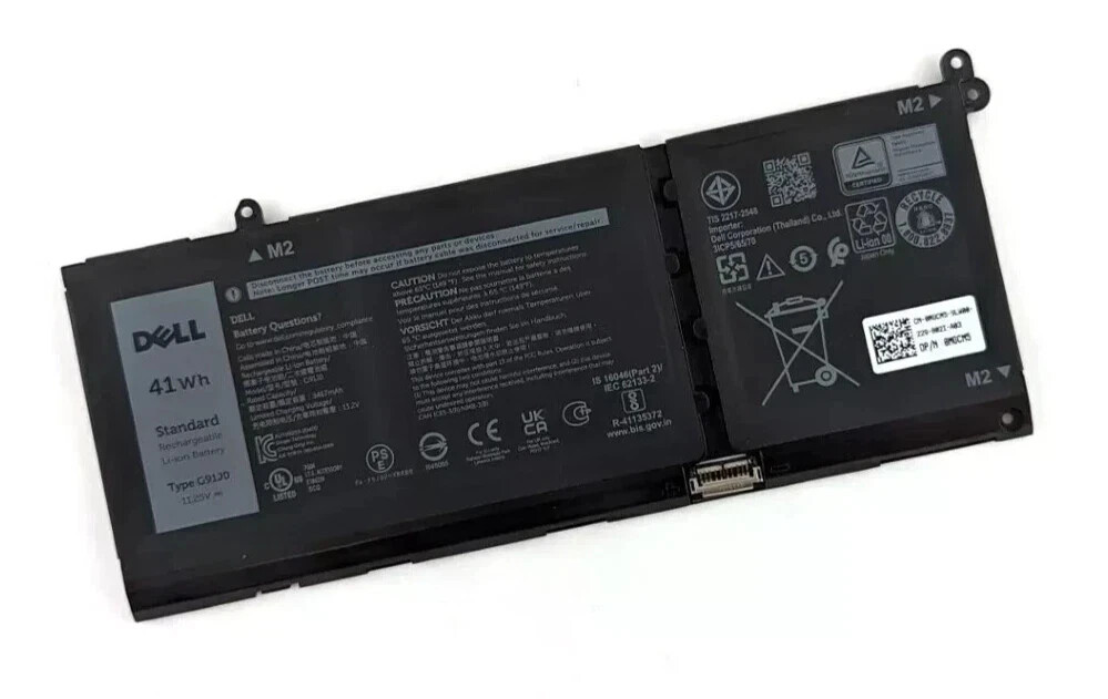 Genuine G91J0 41WH Battery Dell Latitude 3320 3420 3520 Inspiron 5410 5415 5418