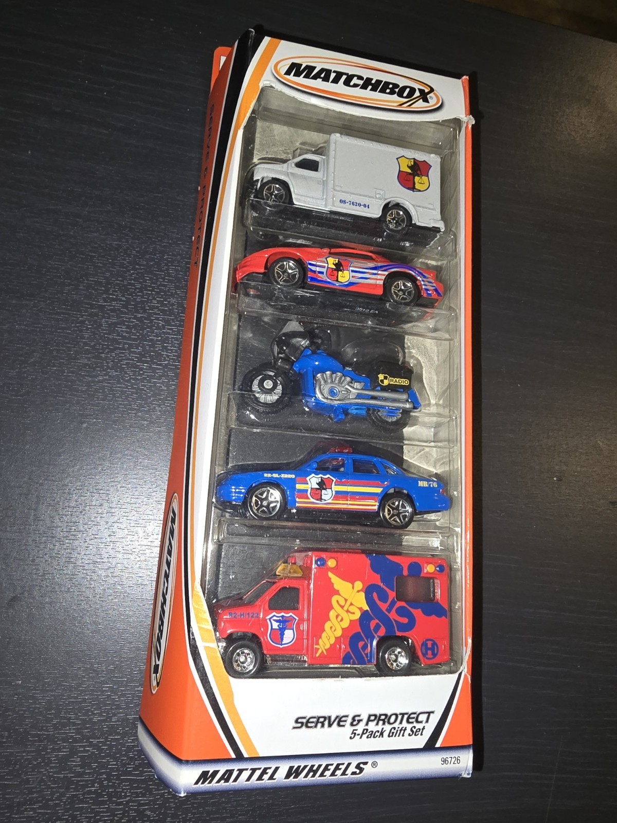 Matchbox 1999 911 Serve And Protect 5 Alarm Ambulance Fire 5 Pack Gift NEW 