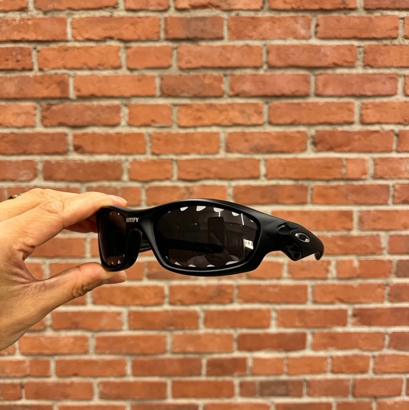Oakley x Satisfy Straight Jacket Sunglasses Black Frame Black Lenses