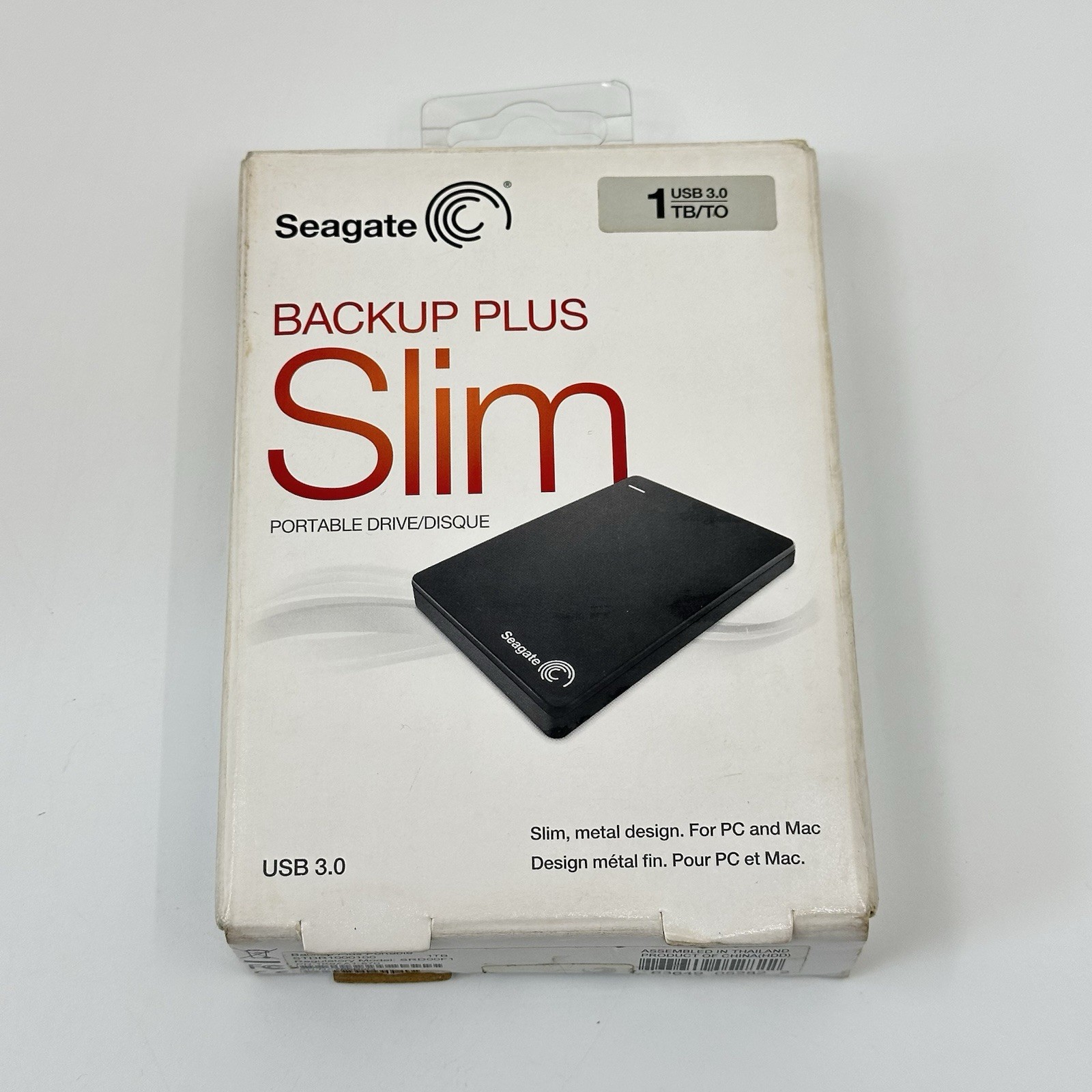 NEW Seagate Backup Plus Slim 1TB Portable HDD USB 3.0 Black STDR1000100 NEW Seagate Backup Plus Slim 1TB Portable HDD USB 3.0 Black STDR1000100
