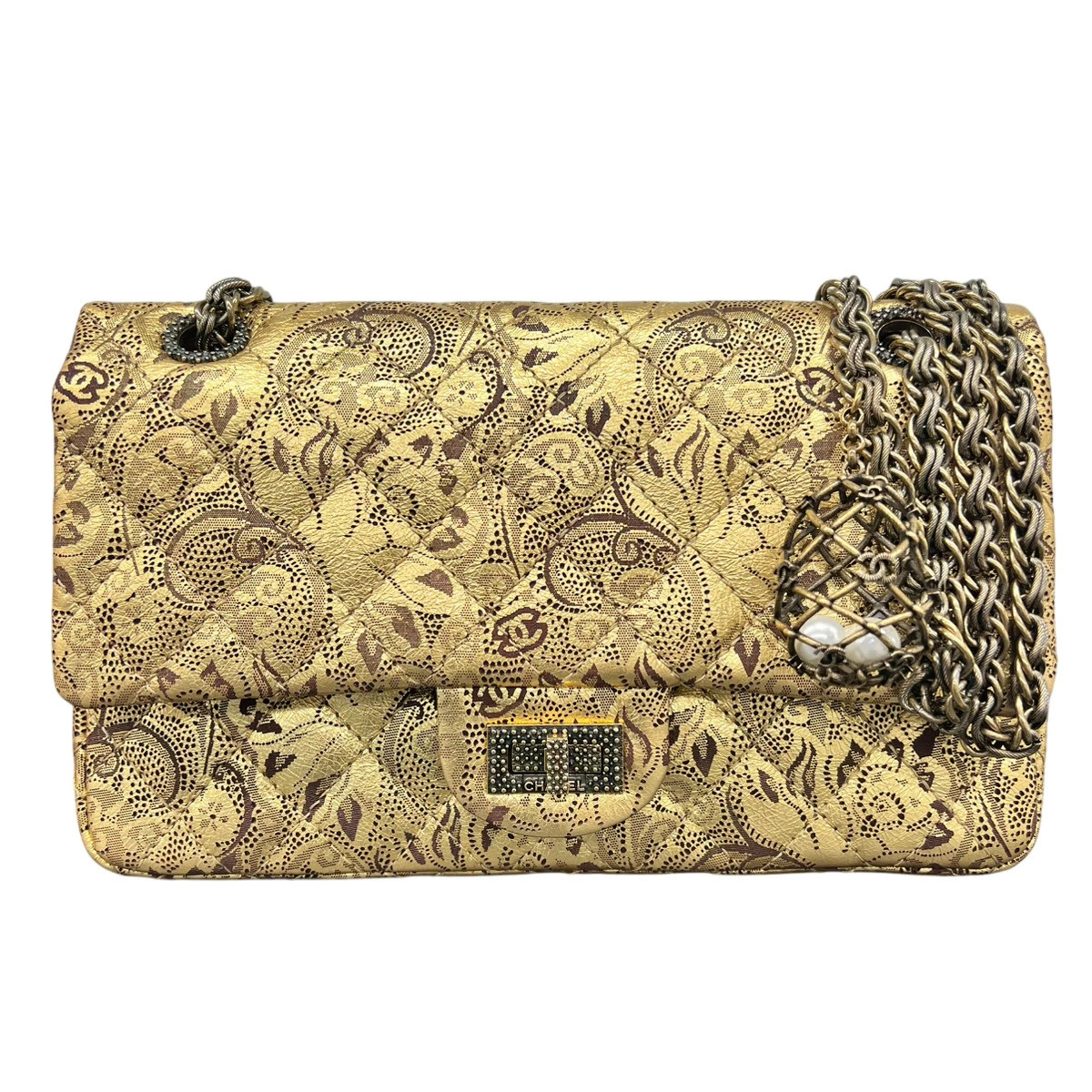 Chanel MOSCOW Paris Moscow Matelasse 255 Chain Shoulder Bag Buffalo Skin r0_0513