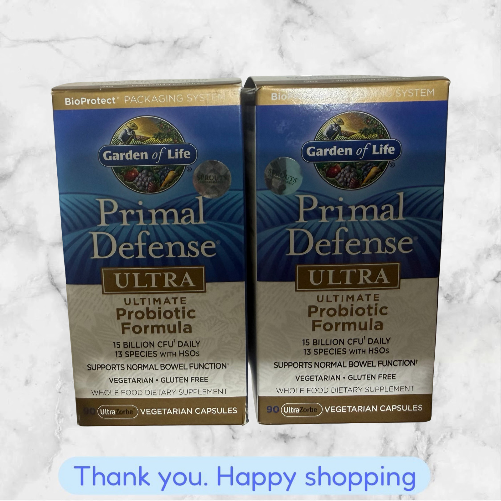 FOR 2 BOXES Garden of Life Primal Defense Ultra Probiotic Formula 90 VCaps 2027+ FOR 2 BOXES Garden of Life Primal Defense Ultra Probiotic Formula 90 VCaps 2027+
