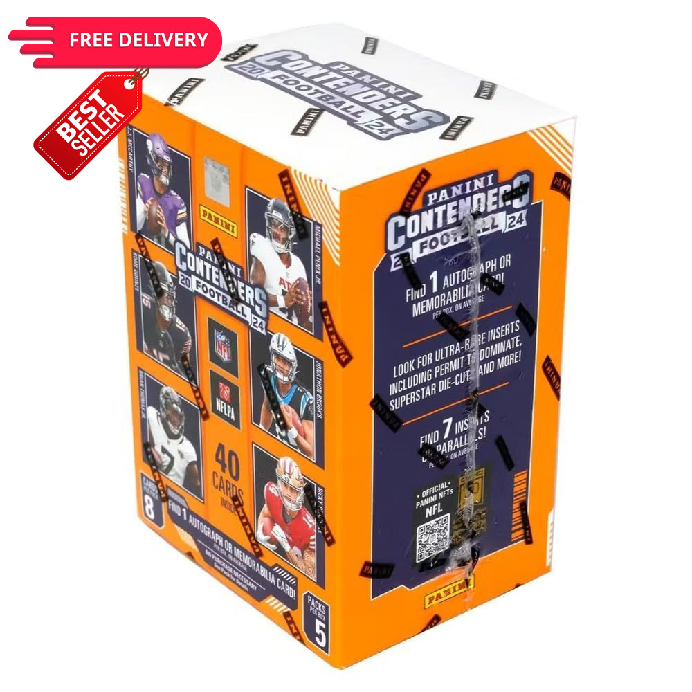 2024–25 Panini Contenders NFL 2.75 inches x 4.94 x 0.039 inches, Blue